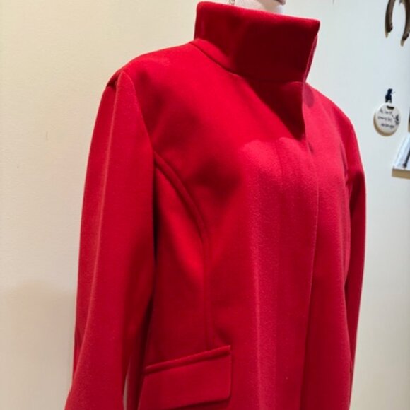 NWT Women's Nine West Red Overcoat Sz XL - Picture 4 of 12